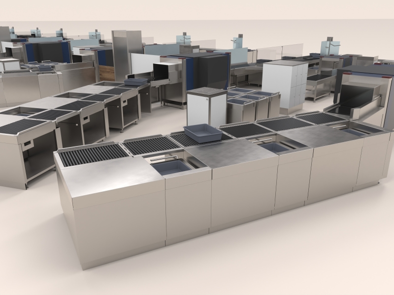 Rendering von SIKO-Möbel vom Flughafenprojekt in Wien